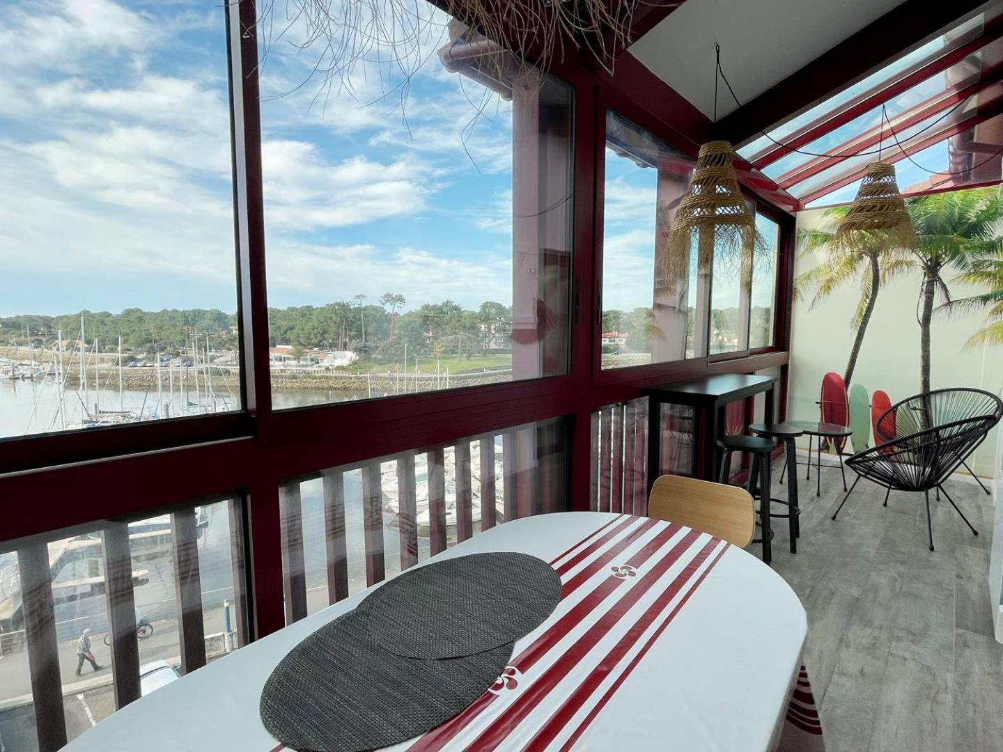 Appartamento Port Sud - T3 En Duplex Avec Vue Panoramique Sur Le Port De Capbreton Esterno foto